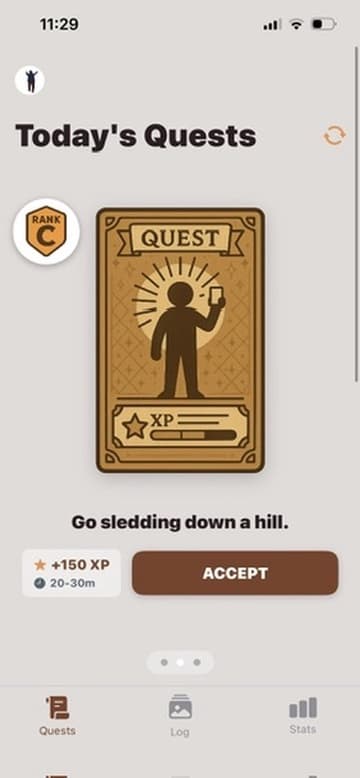 Solo Quest XP - Daily Quests Screen 1